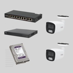 Zestaw z dwoma kamerami PIX-IP8FBIR-Ai 8 Mpx, H.265, WDR 120 dB